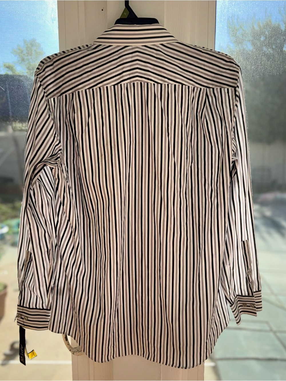 Apt. 9 Men Large Button Up Shirt NWT Striped 100% Cotton Long Sleeve Multi Color - Picture 6 of 12
